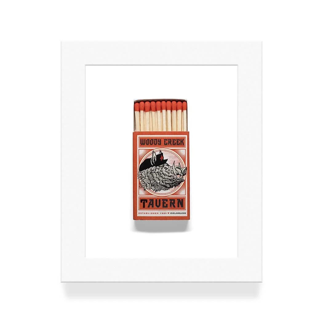 Woody Creek Tavern Matchbook Print — c r c